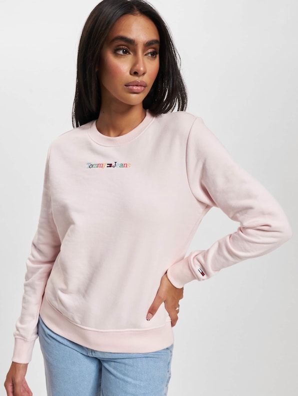Tommy Jeans Reg Color Serif Linear Sweater-0