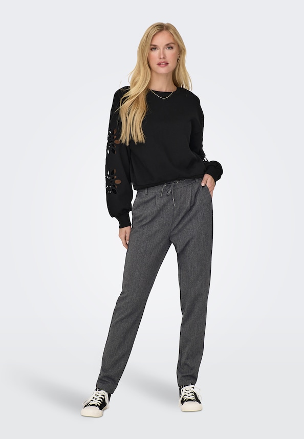ONLPOPTRASH-ELISE EASY MELANGE PANT NOOS-2