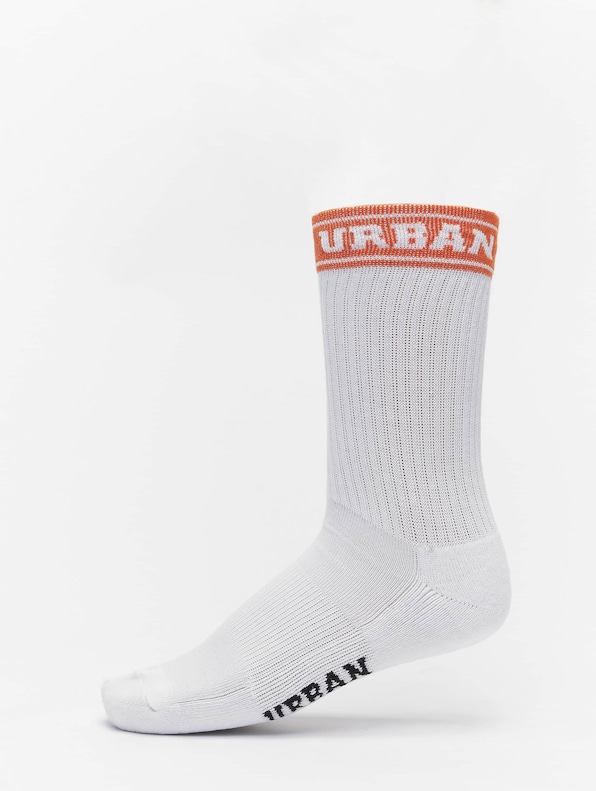 Short Sporty Logo Socks Coloured Cuff 4-Pack-5
