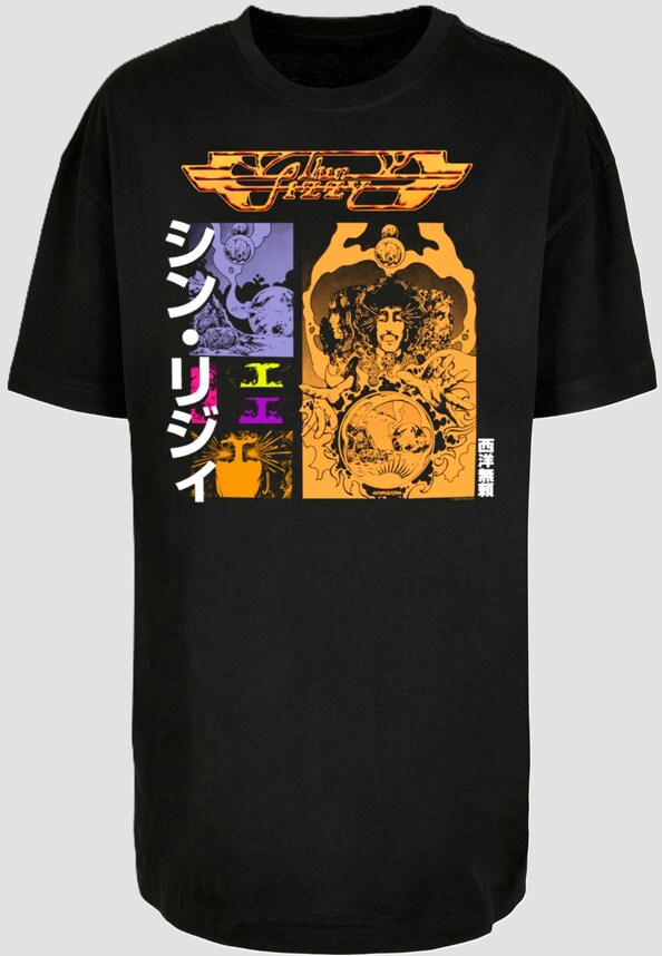 Ladies Thin Lizzy - Vagabonds Japan Oversized Boyfriend Tee-2