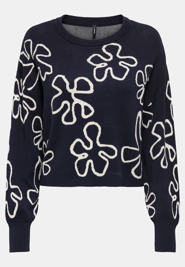 Only Montana Ls Jq O-Neck Cc Knt-2