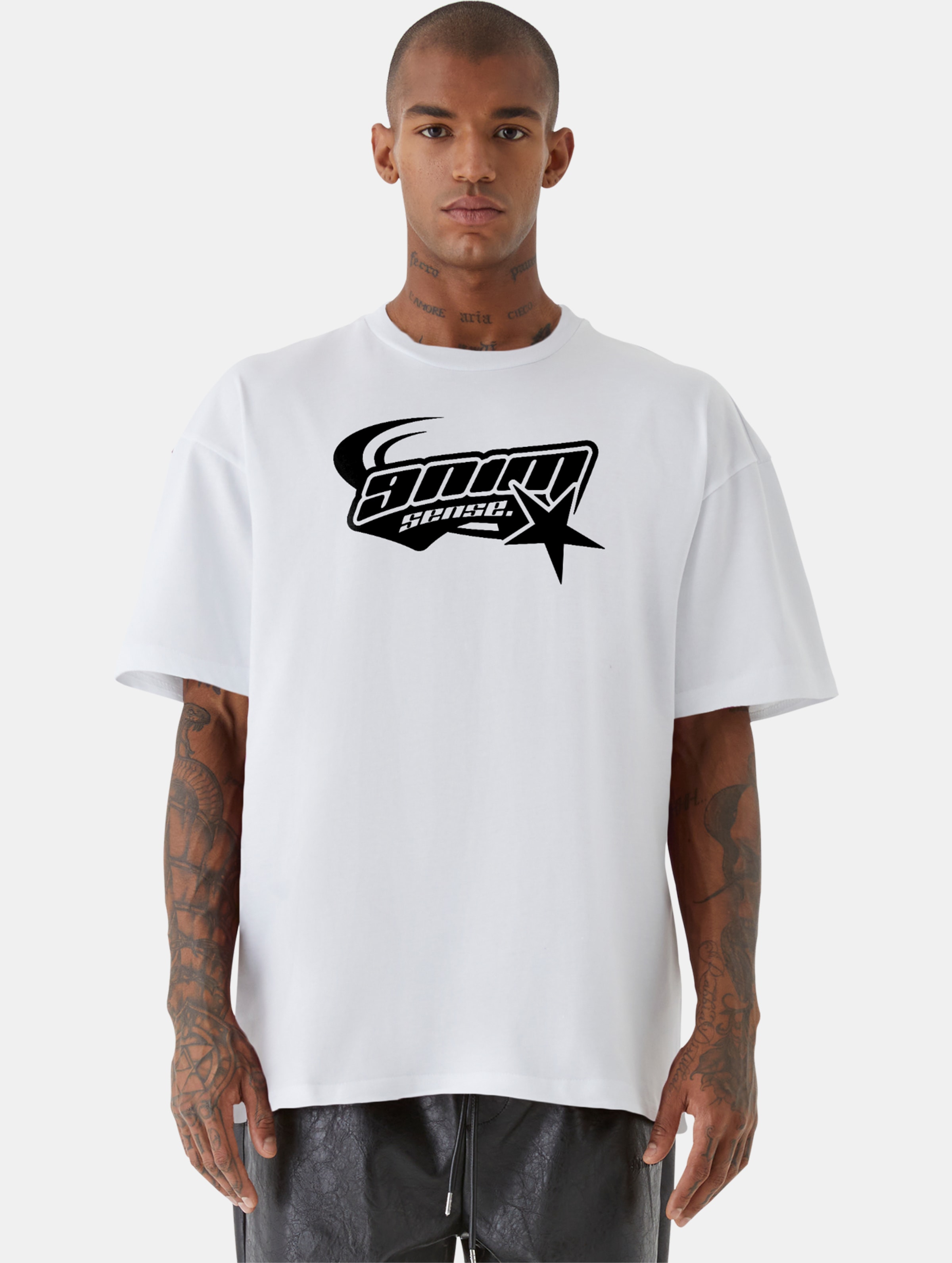 9N1M SENSE STAR T-Shirt Männer,Unisex op kleur wit, Maat XXL