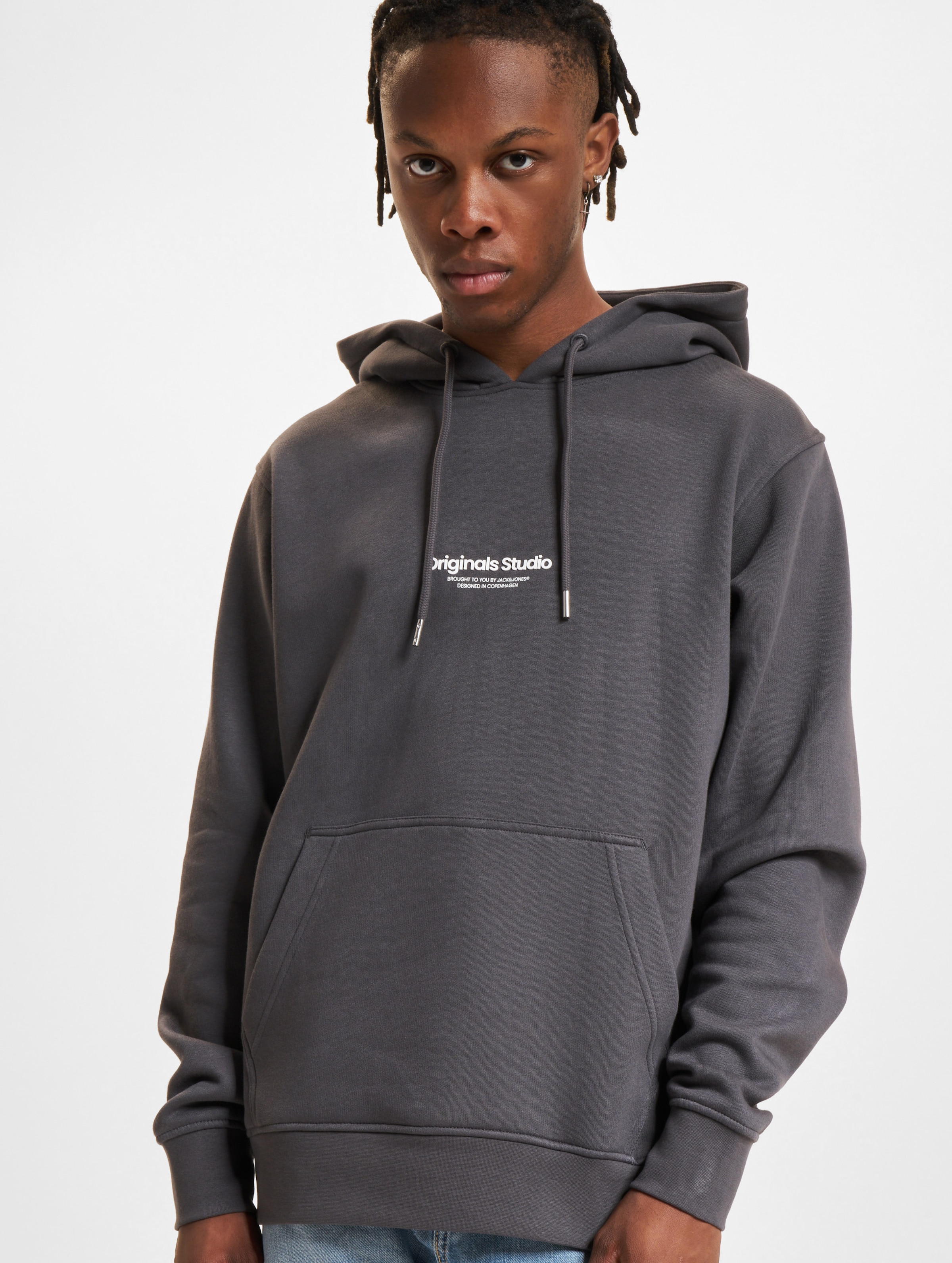 Jack & Jones Vesterbro Hoodies op kleur grijs, Maat XL