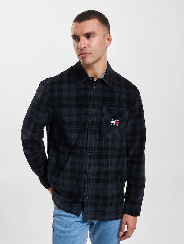 Tommy Jeans Checked Cord Langarmhemd-2