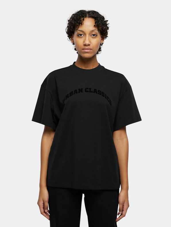 Ladies Oversized Flock Tee-2