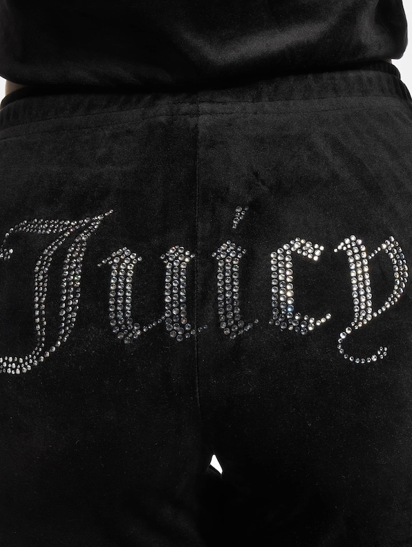 Juicy Couture VELOUR TRACK PANTS WITH DIAMANTE BRANDIN-4