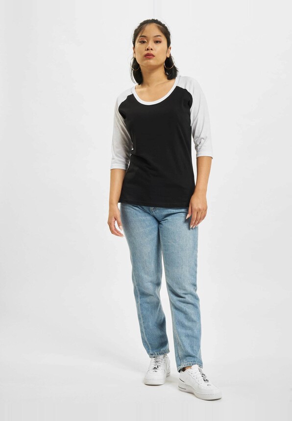 3/4 Contrast Raglan -4