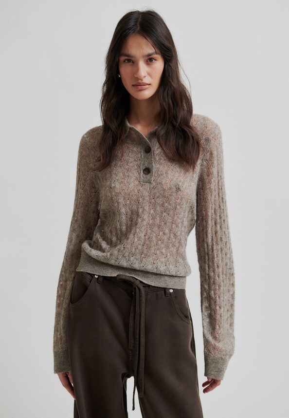 Vespa Knit LS Polo-0