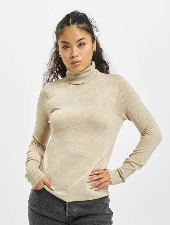 Only onlVenice Rollneck Noos Pullover Whitecap Gray/Detail-2