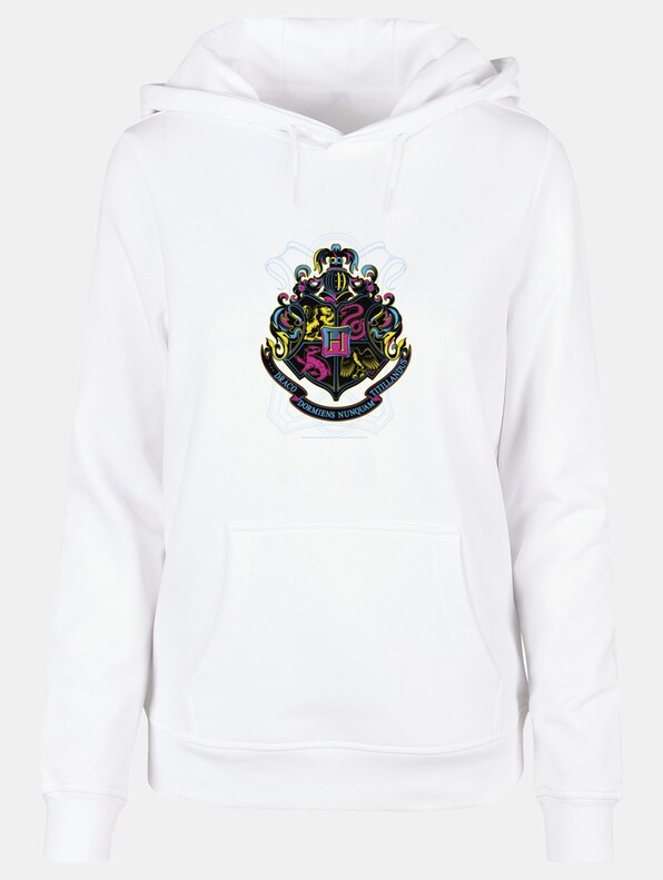 Ladies Harry Potter - Neon Hogwarts Crest Basic-2