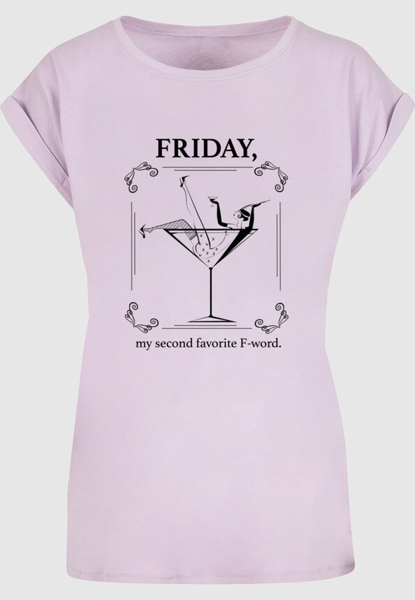 Ladies F-Word Extended Shoulder Tee-2