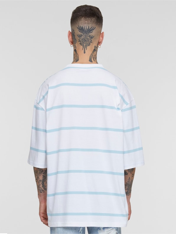 Urban Classics Oversized Sleeve Modern Stripe T-Shirts-1