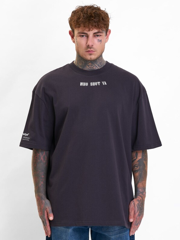 Who Shot Ya? Eagle Oversized T-Shirt-1