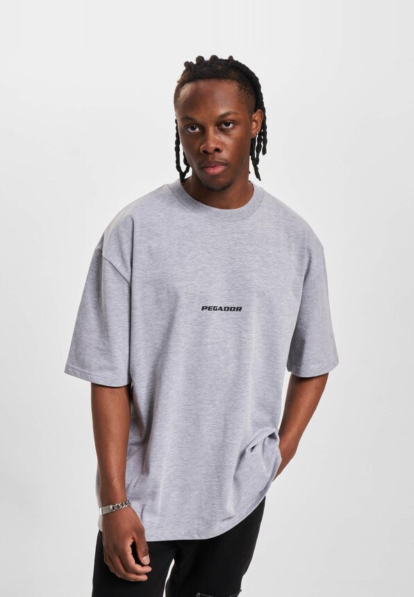 PEGADOR Colne Logo Oversized T-Shirts-0