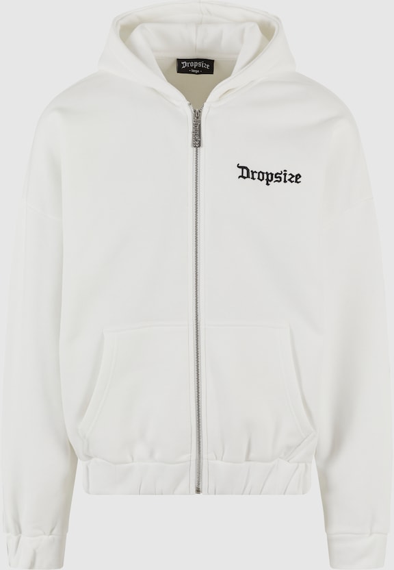 Super Heavy Oversize Blank Zip Hoodie-3