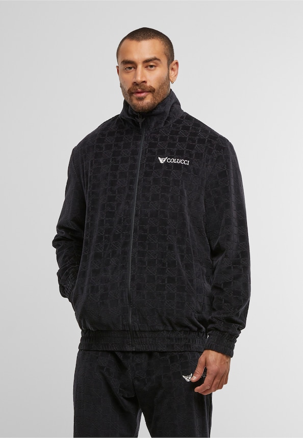 MONOGRAM VELOUR TRACK JACKET-0
