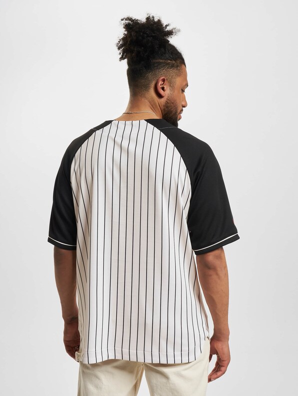 FUBU Varsity Pinstriped Baseball Jersey-1