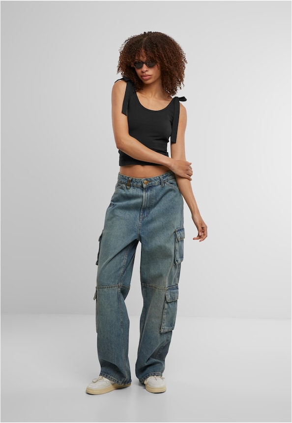 Ladies Tied Basic Jersey Top 2-Pack-3