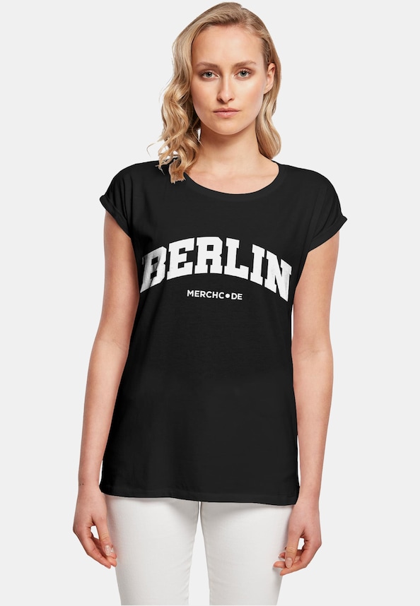 Ladies Berlin Wording - T-Shirt-0