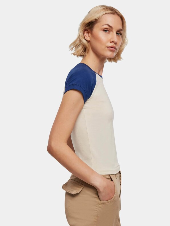 Ladies Organic Stretch Short Retro Baseball-3