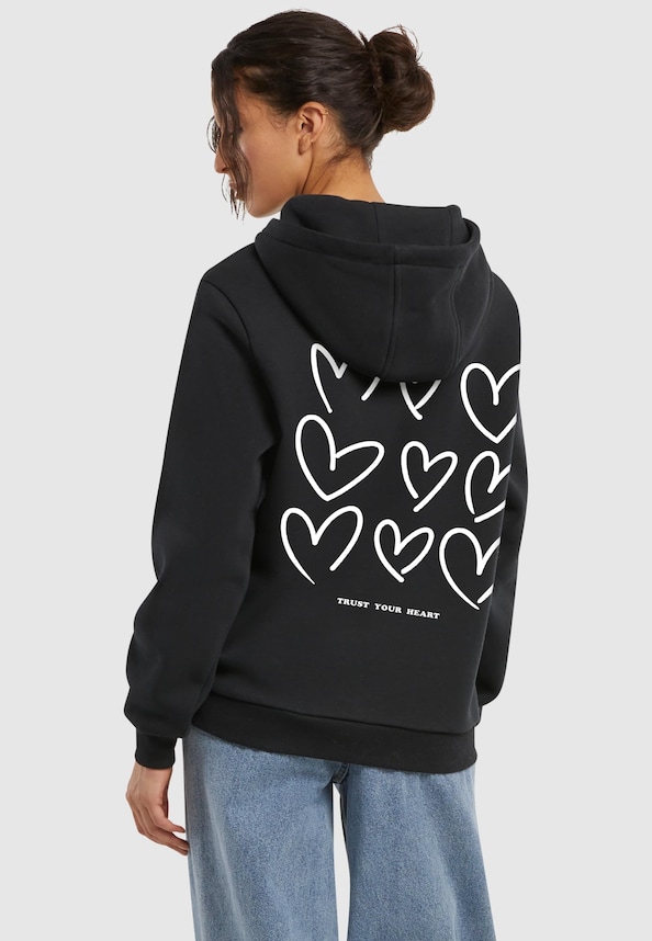 Always Trust Your Heart Ladies Fluffy Hoody-1