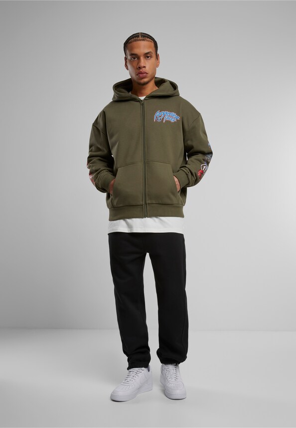 Courage Defines Oversize Zip Hoody-4
