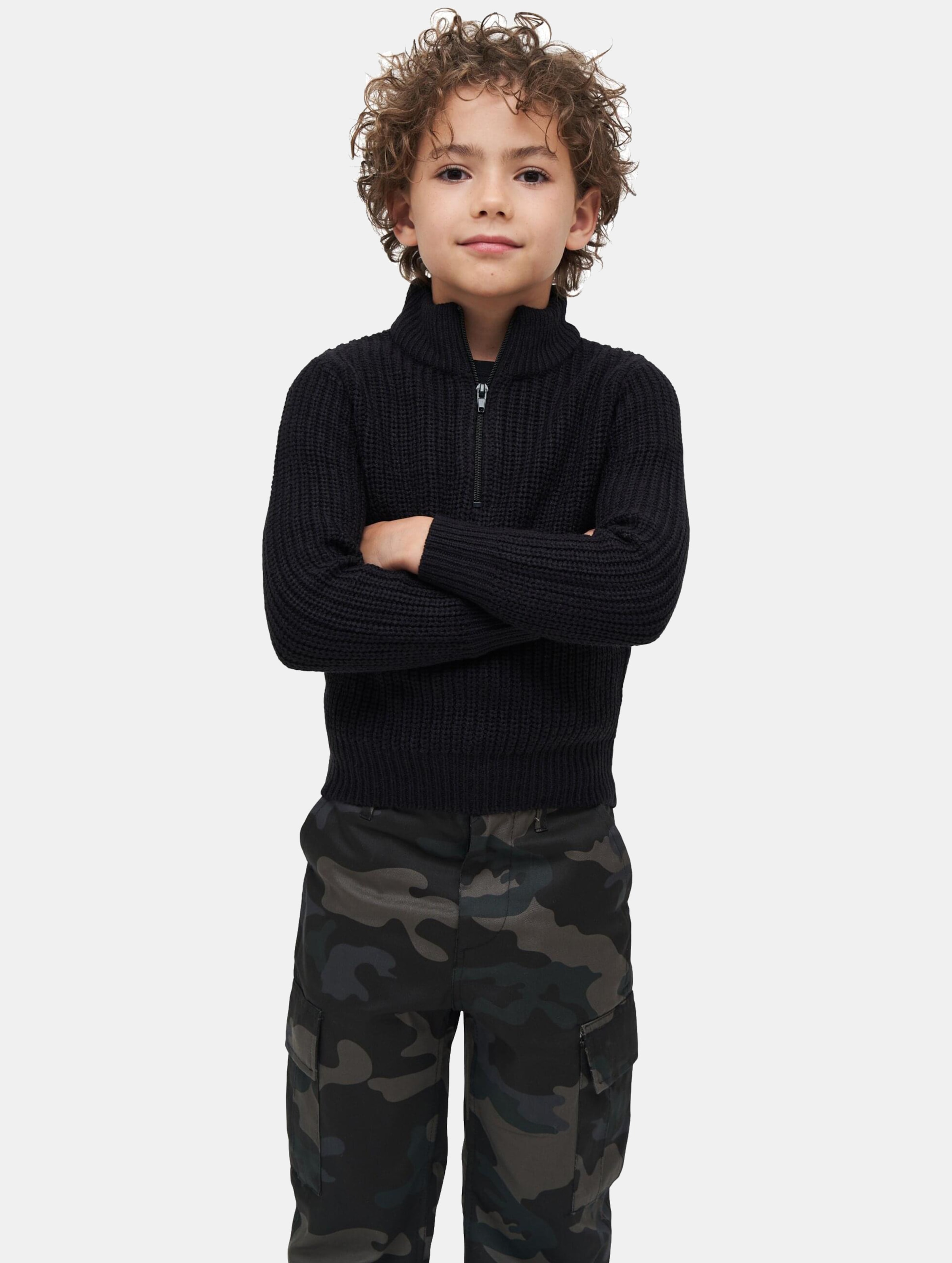 Brandit - Marine Troyer Kinder Pullover/trui - Kids 122/128 - Zwart