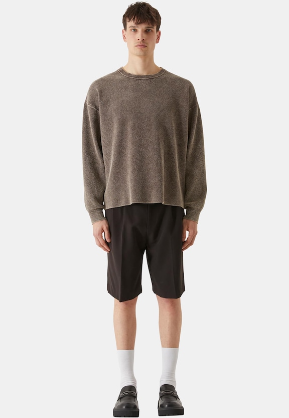 Lost Youth Double Pleated Dressed Shorts-5