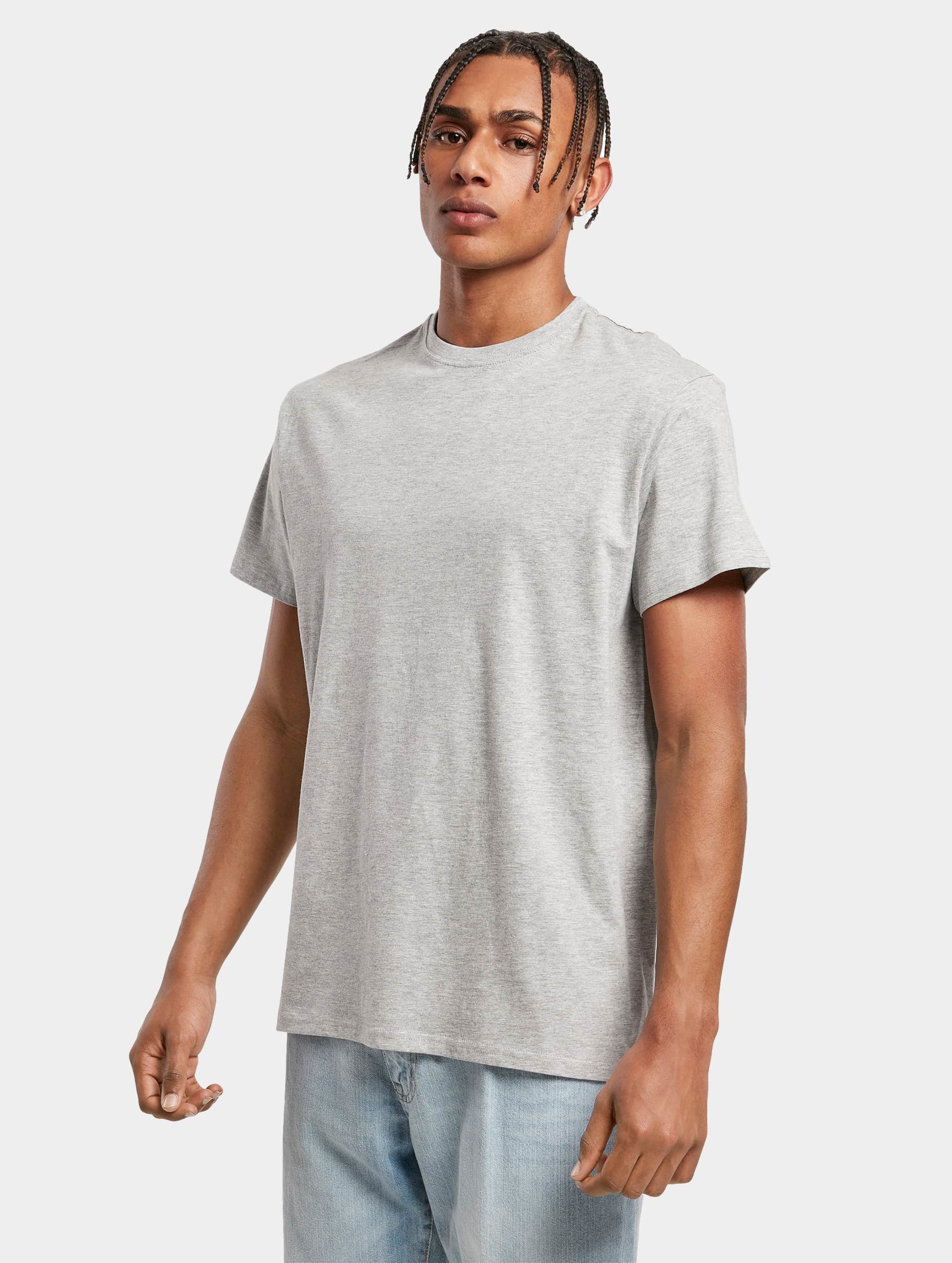 Build Your Brand Merch T-Shirt Mannen op kleur grijs, Maat 5XL
