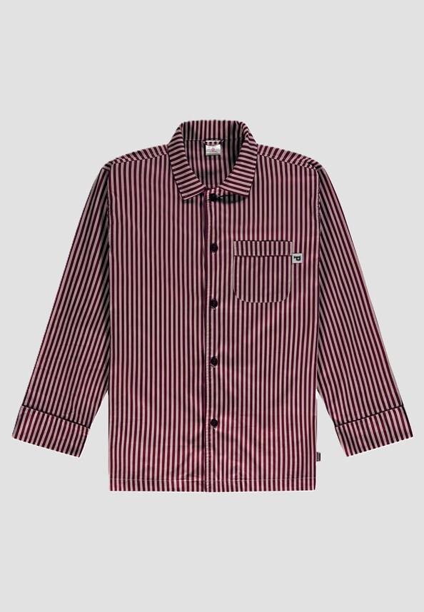 Striped Pyjama Shirt-0