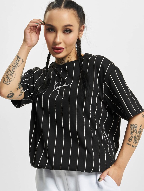 Small Signature Oversize Essential Pinstripe-0