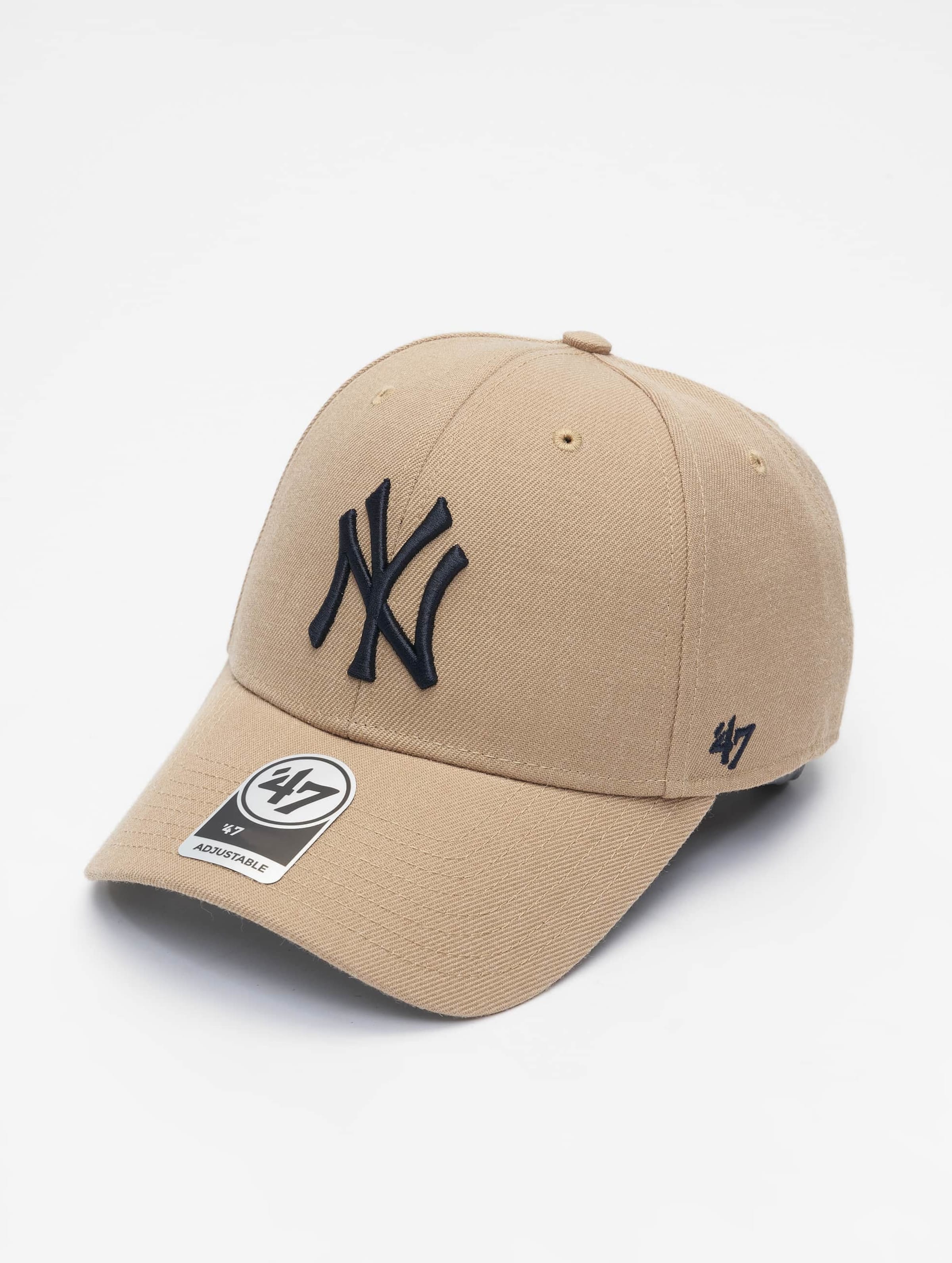 47 Brand MLB New York Yankees Cap B-MVP17WBV-KHA, Mannen, Beige, Pet, maat: One size