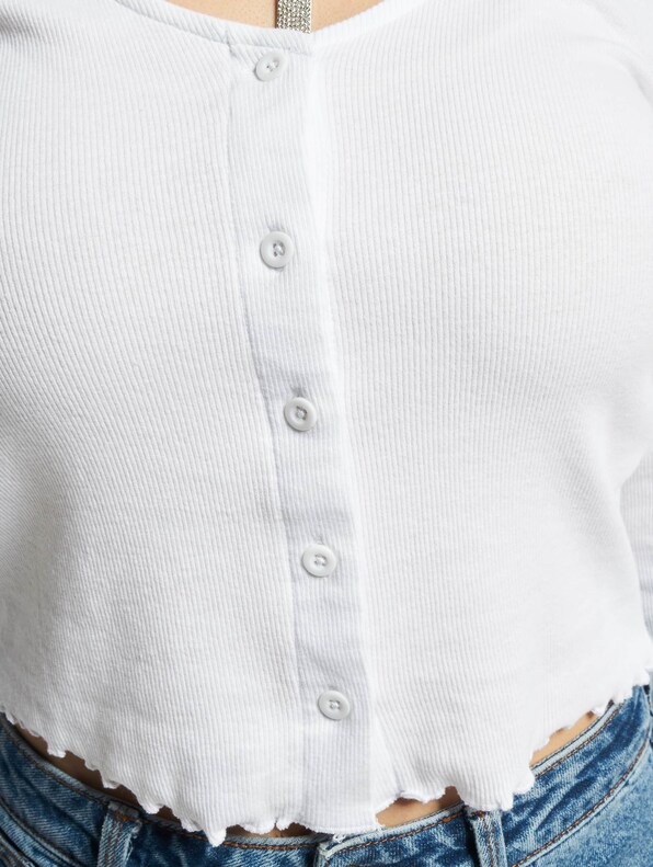 Ladies Cropped Rib Cardigan-3