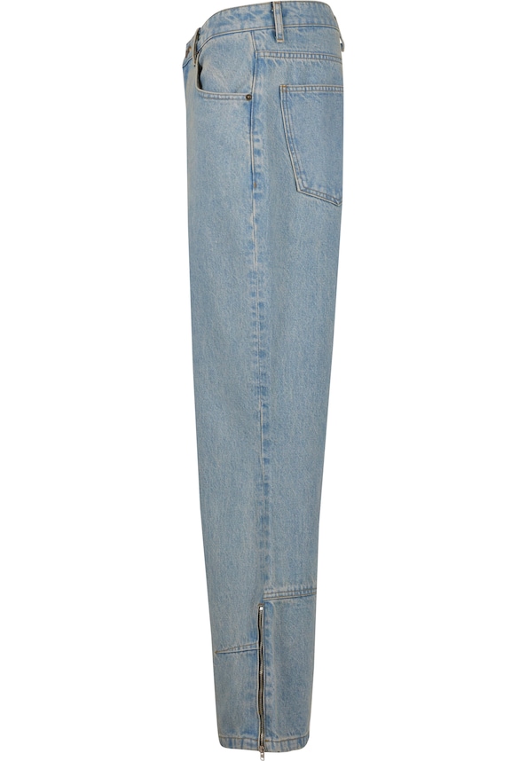 Neal Zipper Baggy Jeans-5