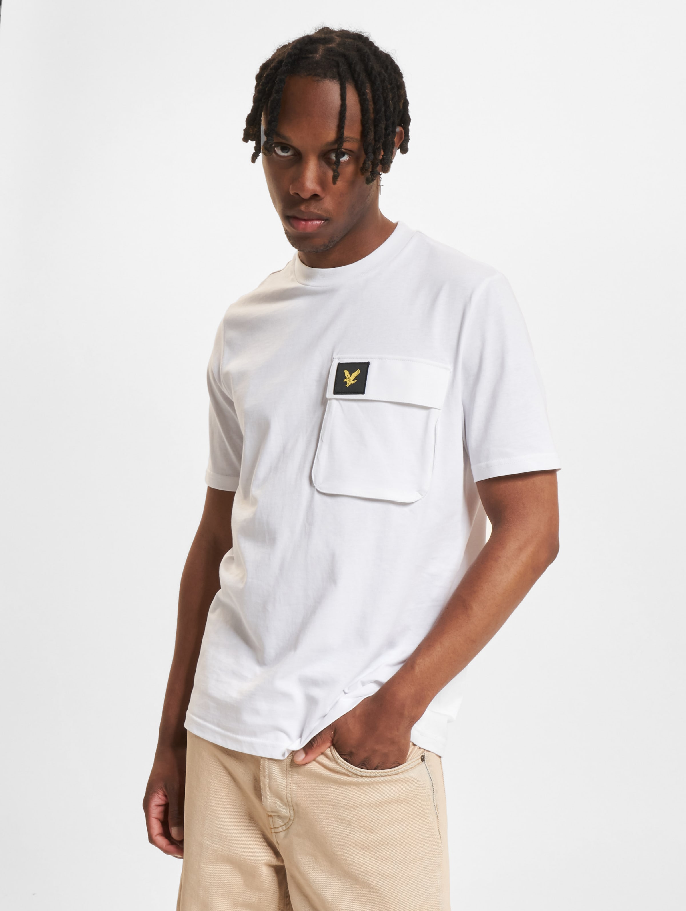 Lyle & Scott Pocket T-Shirt op kleur wit, Maat L