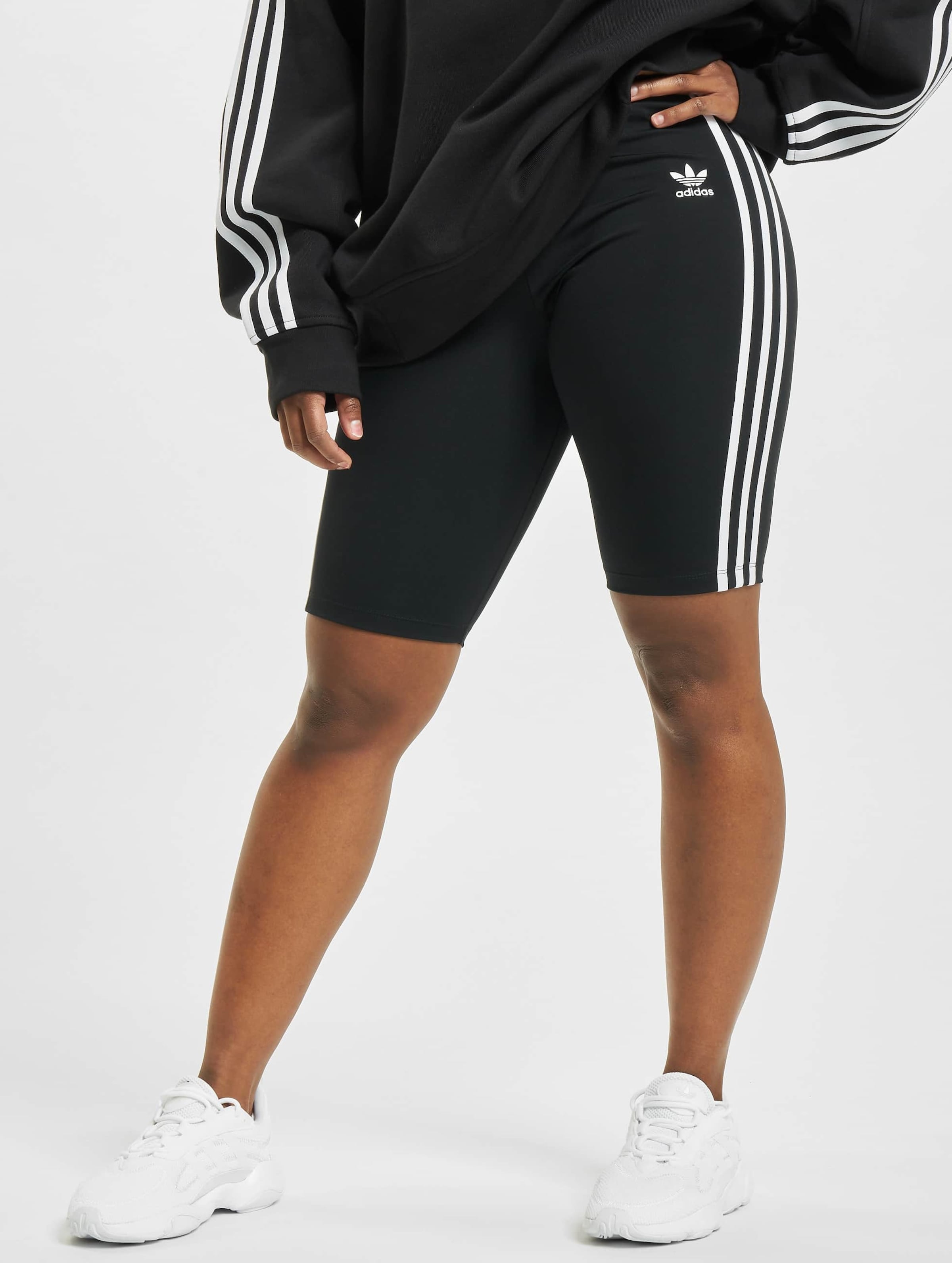 Adidas originals high waisted hot sale shorts