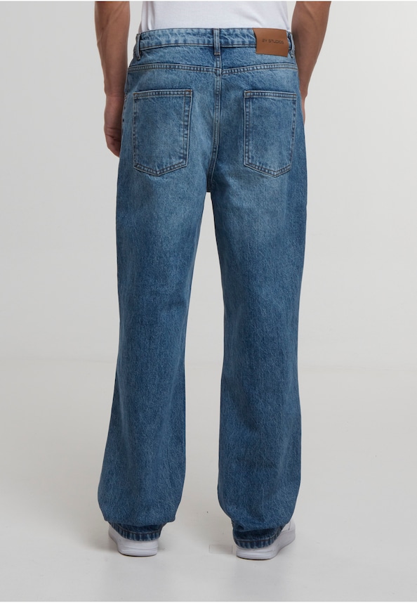 Adrik Basic Baggy Jeans-1