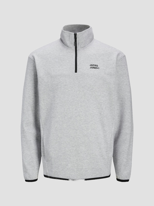 Jack & Jones Matty Logo Sweat Half Zip Hoodies-0