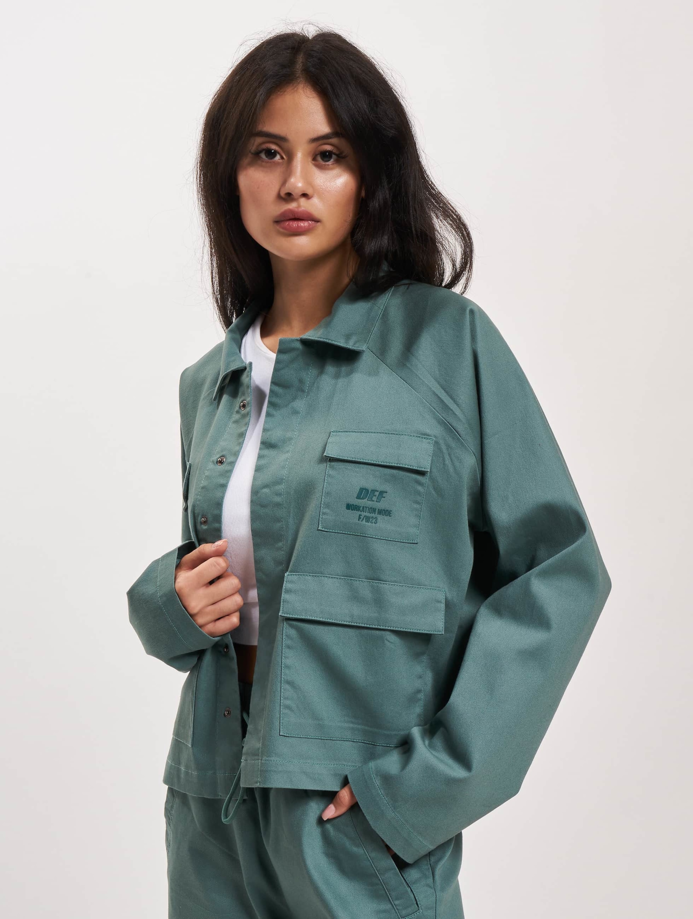 DEF Lightweight Jacket Vrouwen op kleur groen, Maat S