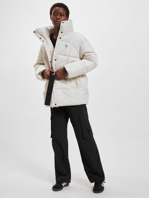 Calvin Klein Belted Long Puffer Jackets-7