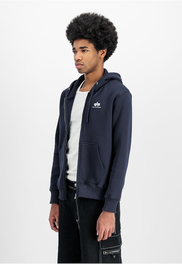 Basic Zip Hoodie Small Logo-2