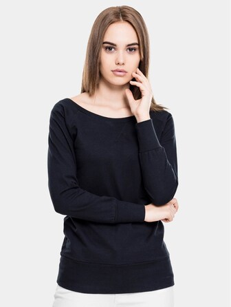 Ladies Wideneck Crewneck