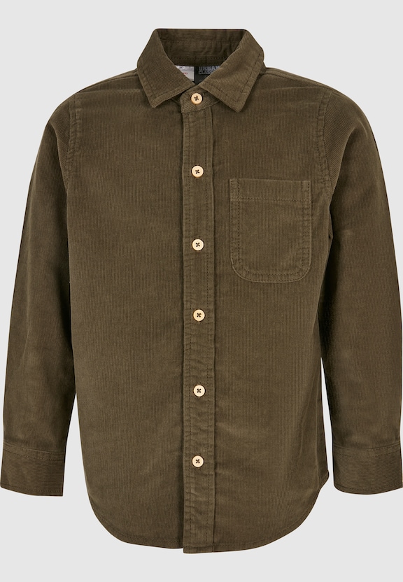 Urban Classics Boys Corduroy Shirt-0