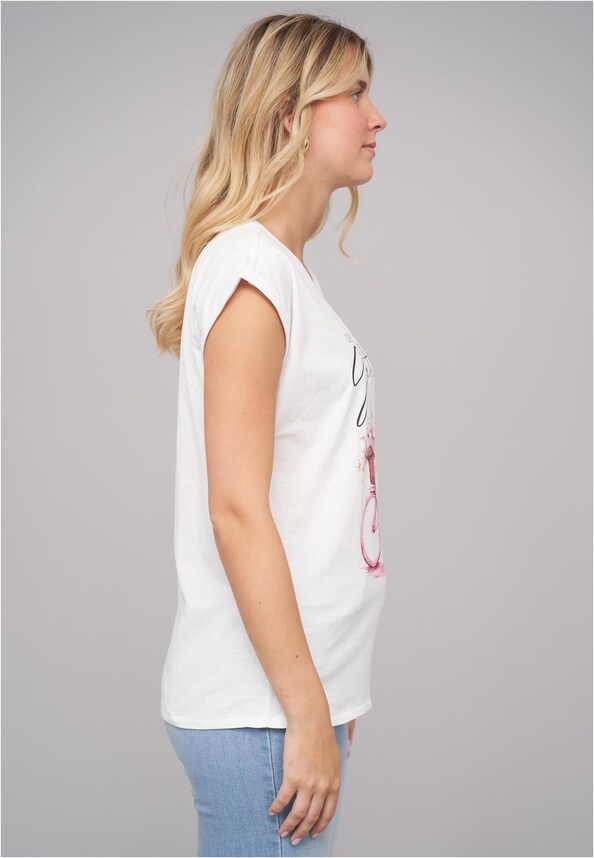 Ladies Grateful/Bike05 Tee-3