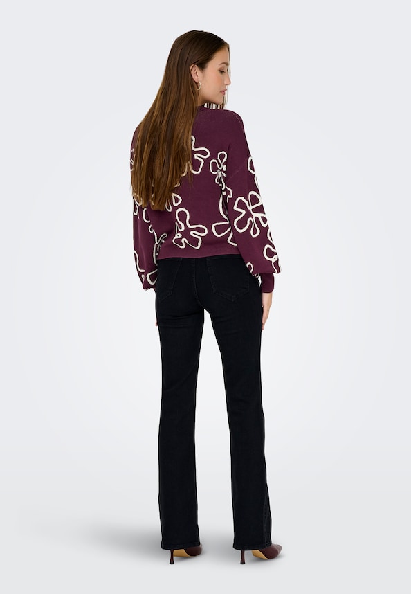 Only Montana Ls Jq O-Neck Cc Knt-1
