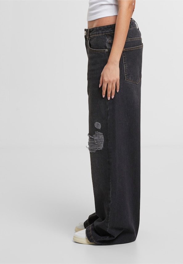 Diala Wide Baggy Jeans-2