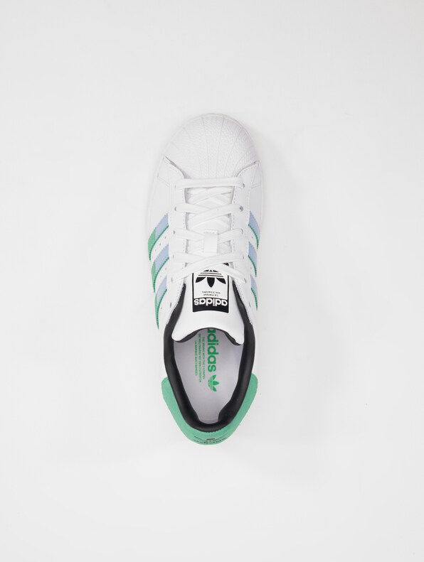 Adidas Originals Superstar Sneakers Ftwr White/Semi Screaming Green/Blue-4