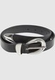 Chunky Buckle Loop Synthetic Leather-0