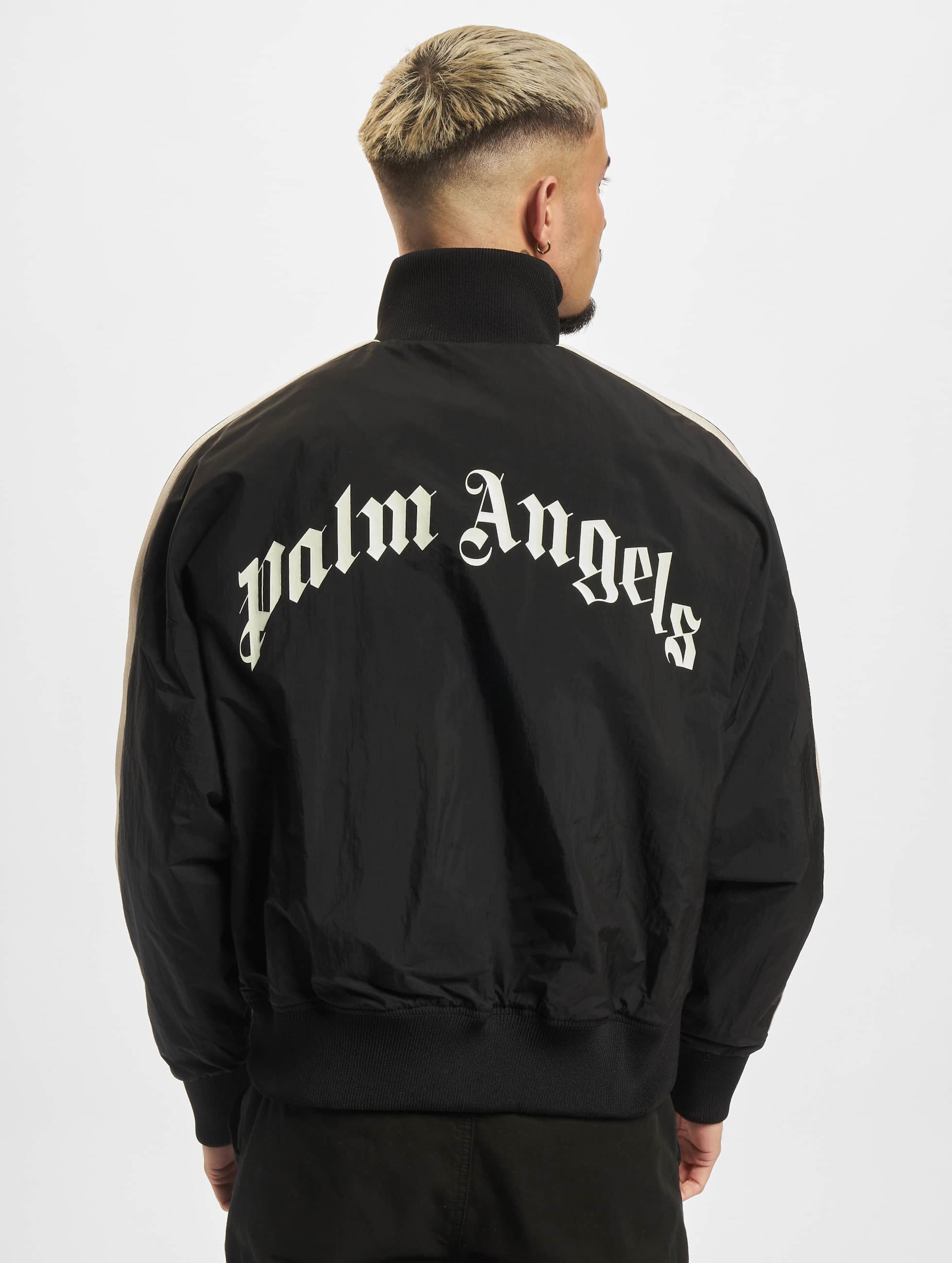 Palm Angels logo-embroidered Bomber Jacket - Farfetch