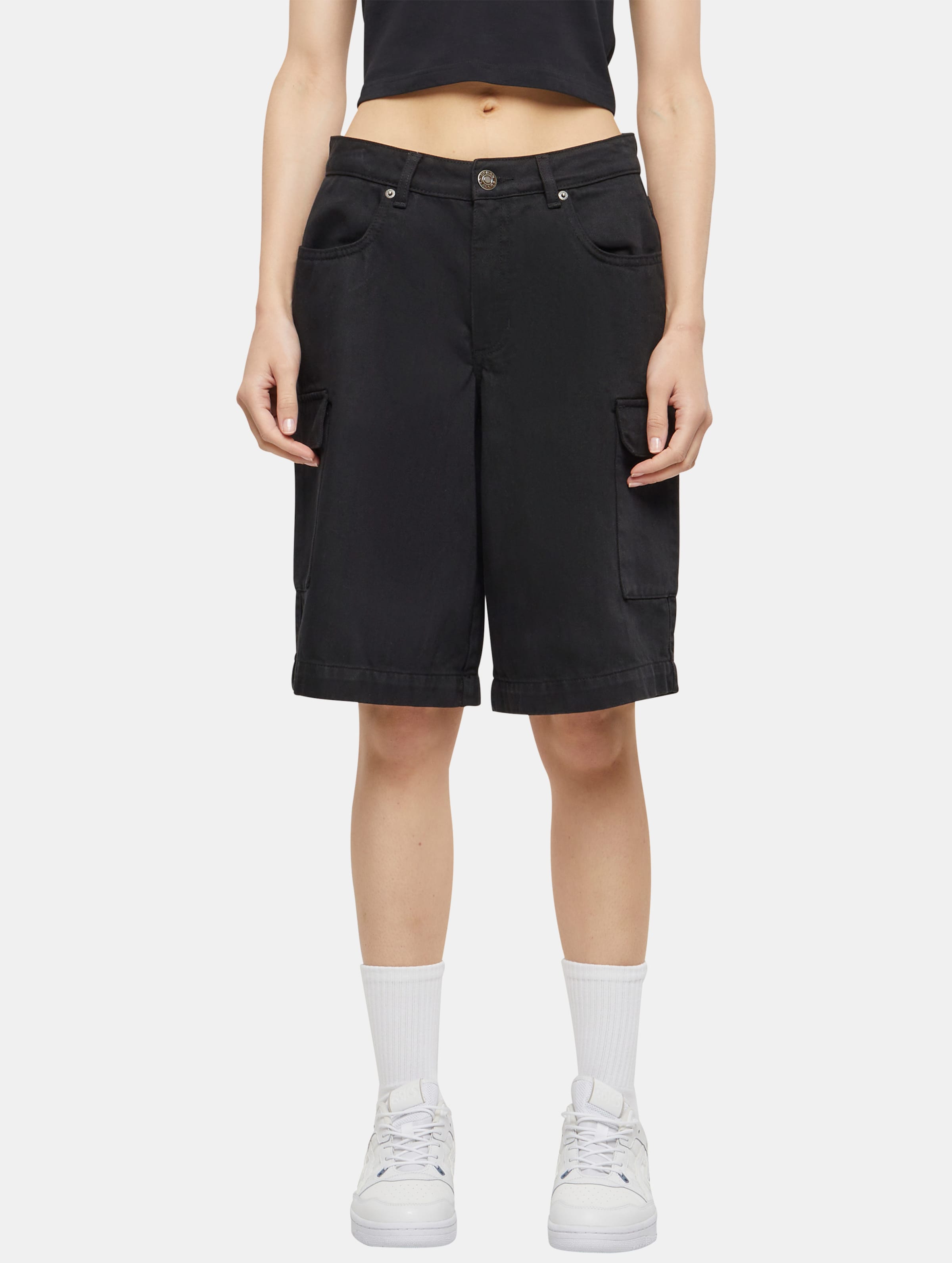 Urban Classics - Cotton Bermuda Cargo Korte broek - Taille, 27 inch - Zwart